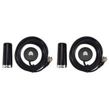 2X Oppxun  Dual Band VHF UHF HH-N2RS Antenna with Magnetic Mount 5M RG316 Cable for Car Vehicle Mobile Radio QYT TYT