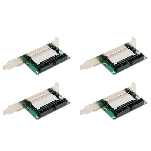 4X 40-Pin Cf Compact Flash Card to 3.5 Ide Converter Adapter Pci Bracket Back Panel