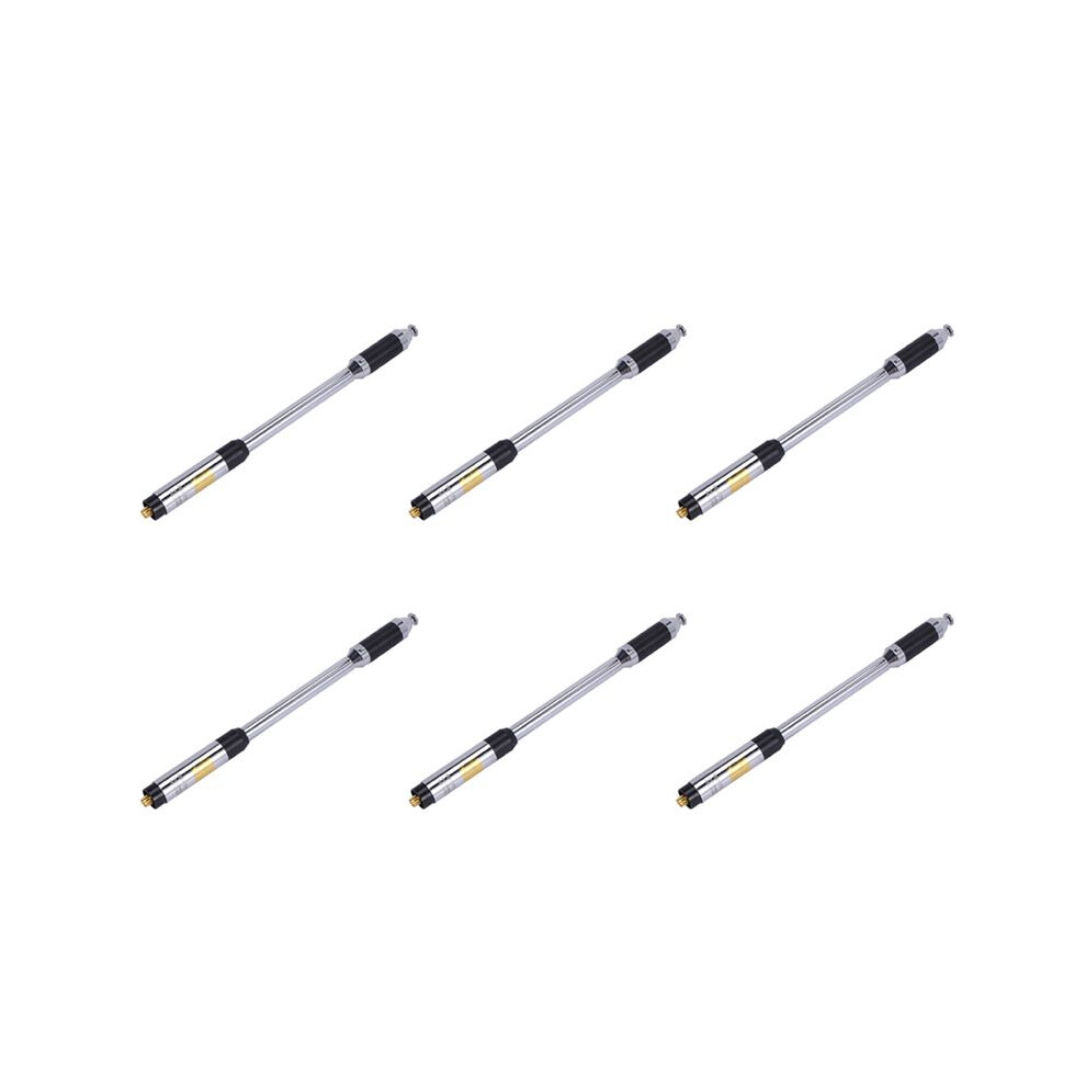 6X Rh770 Dual Band 144/430Mhz High Gain Sma-Female Telescopic Antenna For Uv-5R Uv-82 Bf-888S Walkie Talkie 4713136676761