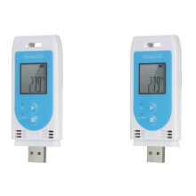 2X TempU 03 USB Temperature Humidity Data Logger Reusable RH TEMP Datalogger Recorder Humiture Recording Meter