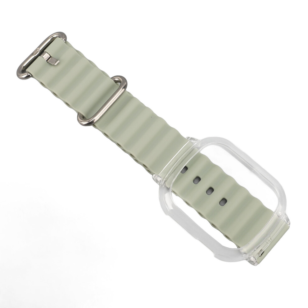 Light Silicone Wristband For Watch 4, 24.5Cm Quick Release Green 7651385647699