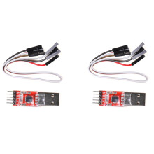 2X CP2102 Modul USB zu TTL Serial UART STC Download Kabel Super Brush Upgrade ein Typ USB Micro-USB 5Pin