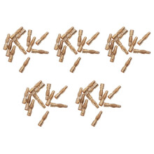 50PCS Gold Tone 4mm Male Banana Plug Bullet Connector Replacements