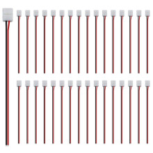 100Pcs LED Tape Connector 2Pin LED Strip Accessories Connectors 8Mm for 2835 3528 5050 5730 5630 SMD LED Strip