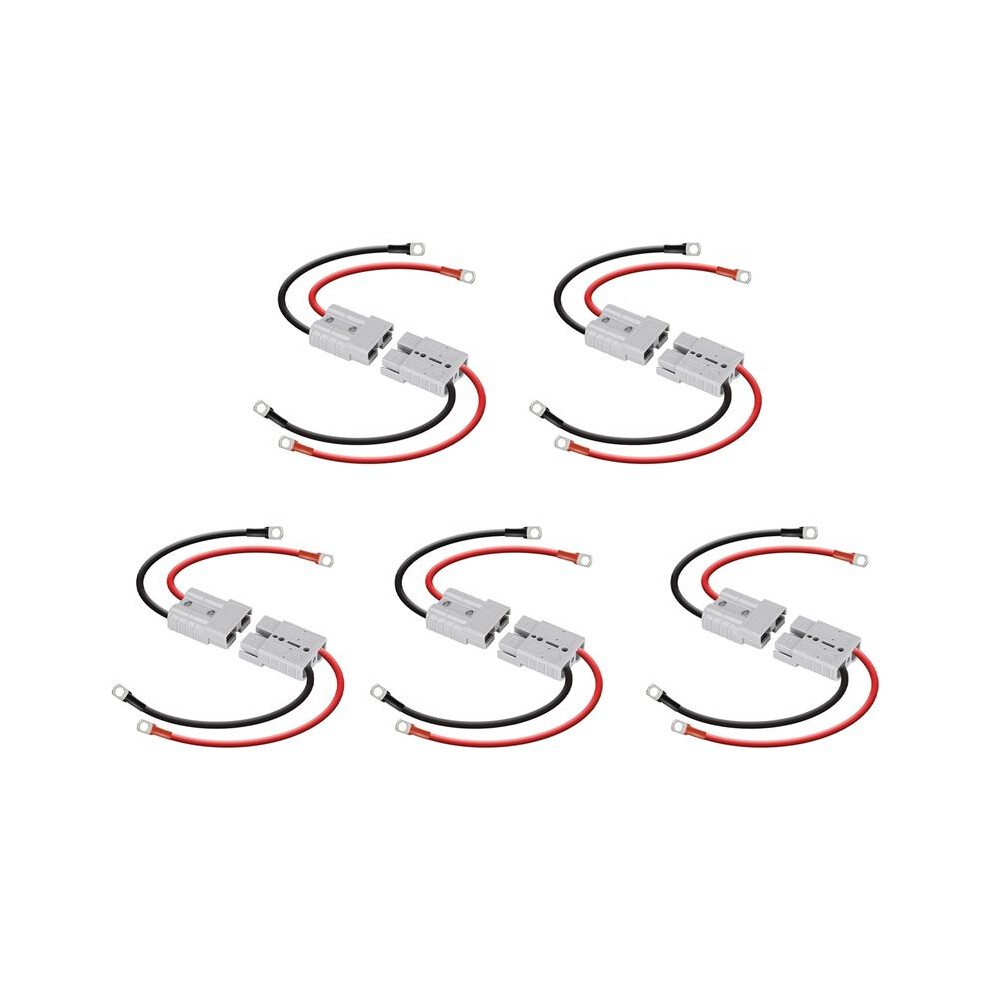 10X Anderson Connector 50A Kit Anderson Plug 8 Guage 30Cm Battery Cables Waterproof Quick Connectors For Lifepo4 6031009827750