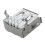 100 Pcs USB Female Type A 4-Pin DIP Right Angle Plug Jack Socket Connector 4