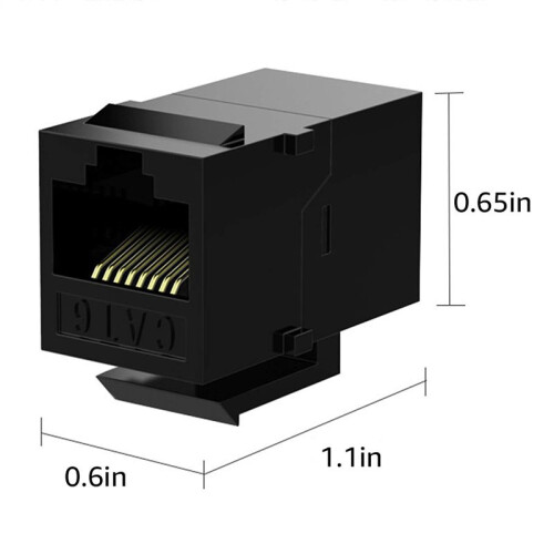 100 St Rj45 Coupler Cat6  Jacks Inline Coupler Hona Till Hona Insert Coupler 2
