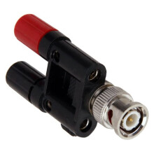 4X BNC Stecker 4 mm Bananenstecker Splitter Anschluss BNC Stecker Auf 2 x 4 mm Bananenbuchsen Buchsenadapter