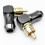 20 Uds. Conector RCA Conector de Audio Macho Codo de Ángulo Recto de 90 Grados Conector de Terminal de Altavoz para Soldar Cable de Vídeo 7