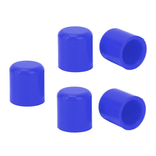 5 Pcs Blue Silicone Vacuum Hose Cap 25mm Inner Diameter Universal 2