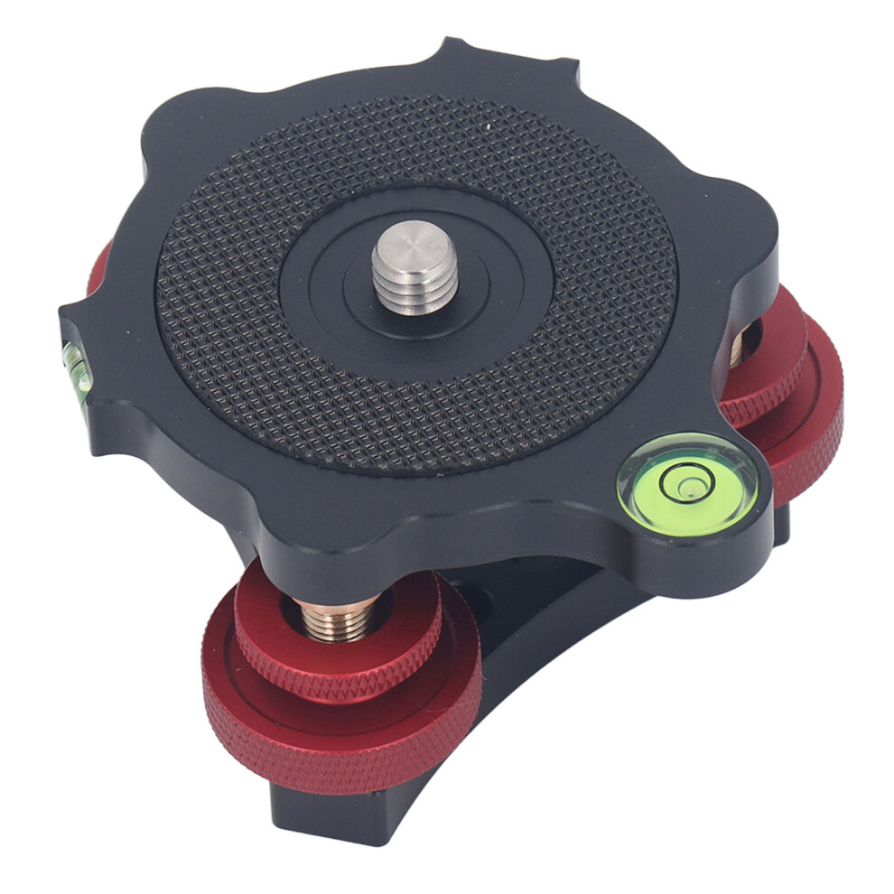 Panoramic Head Leveler Tripod Leveling Tool W Surface Oxidation Treatment Bubble Level3axis Leveling Base For Dslr Camera Travel Outdoor Use 9489952143446
