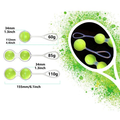 3pcs silicone pelvic floor trainer balls postpartum exercise tighten 1