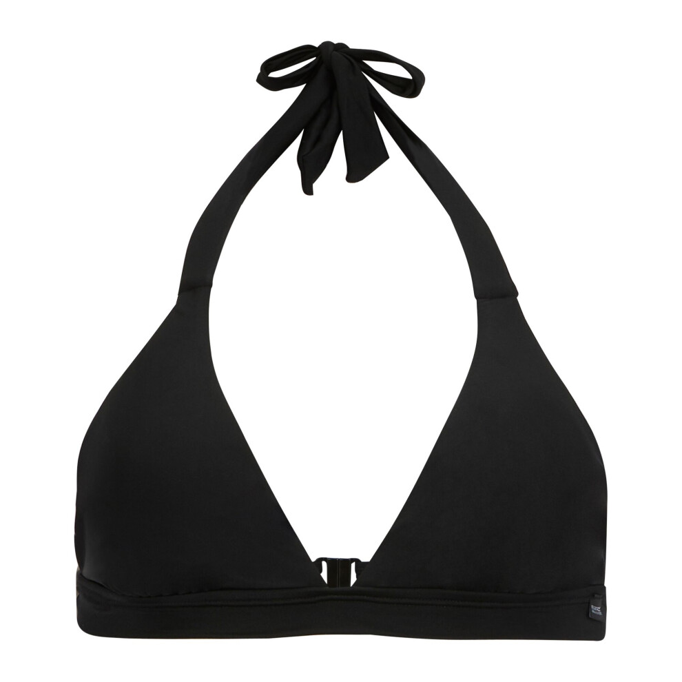 Regatta (20 Uk, Black) Womens/Ladies Lovina Plain Halter Neck Bikini Top