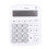 Large White Battery-Powered Desktop Calculator with Big Buttons 4