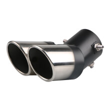 Dual Exhaust Tip Premium Stainless Steel Car Styling Double Outlets En