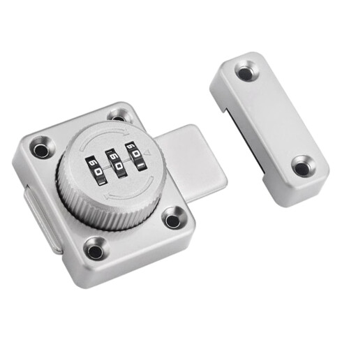 Password Rotary Hasp Lock Small Door Cupboard Sheds 3 Digit Combinatio