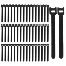 50 Pieces Releasable Cable Ties Removable Heavy Duty Fastening Hook an