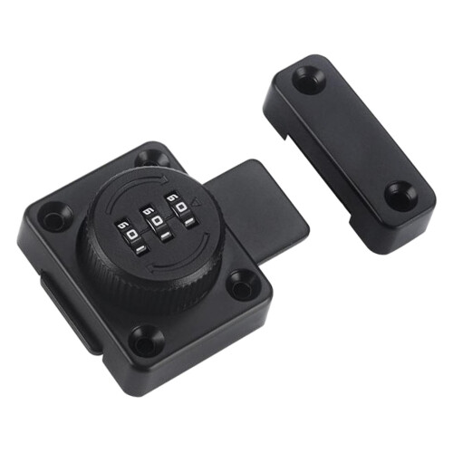 Password Rotary Hasp Lock Small Door Cupboard Sheds 3 Digit Combinatio