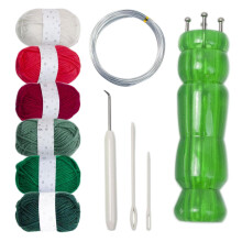 Knit Spool Loom Set Knitting Tool Hand Knitting Machine for Tube Scarf