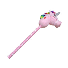 Plush Stick Horse Handcrafted Music Stick Animal for Running Walking O