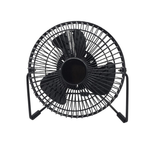 USB LED Clock Fan with Real Time Display Function Office Desktop Cooli