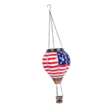Hot Air Balloon Solar Lantern Decorative Outdoor Lamp for Porch Lawn H