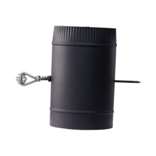 Stove Pipe with Damper Fittings Fume Extraction Camping Outdoor Chimne