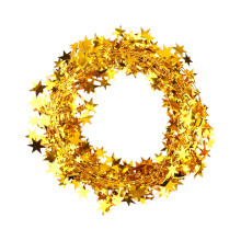 Artificial Christmas Wreath 25ft Iron Wire Star Vine for Living Rooms