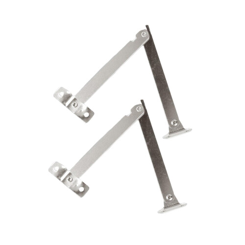 2 Pieces Lid Support Hinges Cabinet Cupboard Door Folding Hinge for Gi