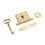 Cabinet Lock Set with Key Decorative Square Drawer Lock for Cabinets D 1