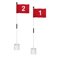 Golf Pin Flag Hole Cup Set Putting Green Flag and Hole Cup for Office