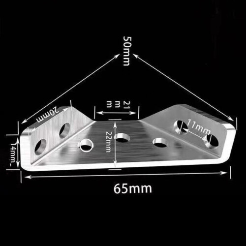 10 Pieces Stainless Steel Angle Code Corner Brace for Table Cabinet Cu 1