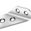 10 Pieces Stainless Steel Angle Code Corner Brace for Table Cabinet Cu 3