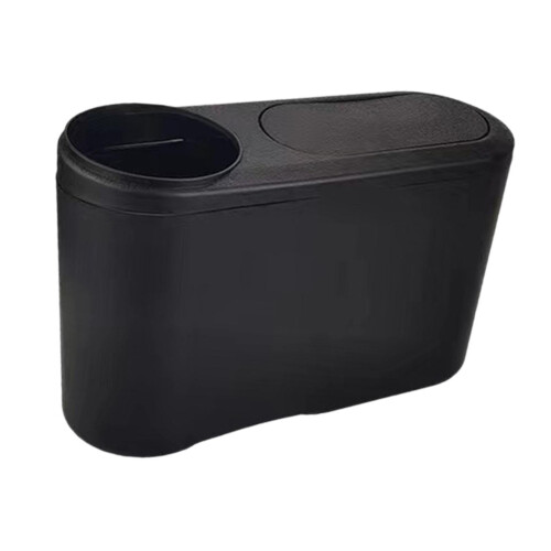 Generic Car Trash Can Small Portable Multipurpose with Lid Vehicle Tra
