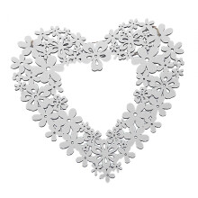 Valentine's Day Wreath Heart Shaped Decorative for Front Door Window W