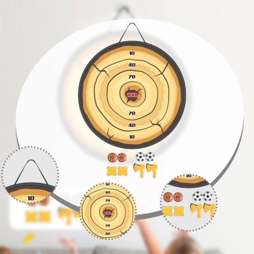 Axe Throwing Game Set Yard for Age 5-12 Year Old Foldable for Boys and 2