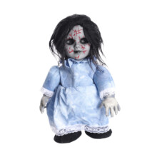 Halloween Ghost Doll Holiday Decor Light up Terror Decoration Toy Scar