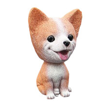 Dog Car Ornaments Office Ornament for Tabletop Auto Interior Room Styl