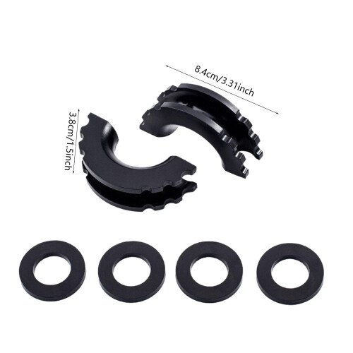 2Pcs D Ring Shackle Isolators Multifunction Durability Fits 3/4 inch S 1