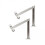 3x2 Pieces Lid Support Hinges Cabinet Cupboard Door Folding Hinge for 1