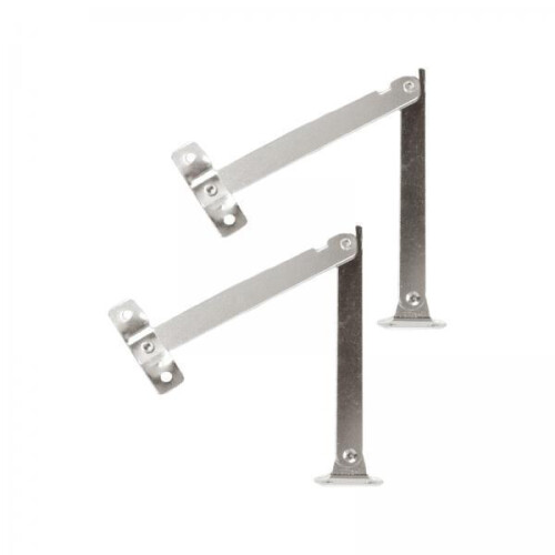 3x2 Pieces Lid Support Hinges Cabinet Cupboard Door Folding Hinge for
