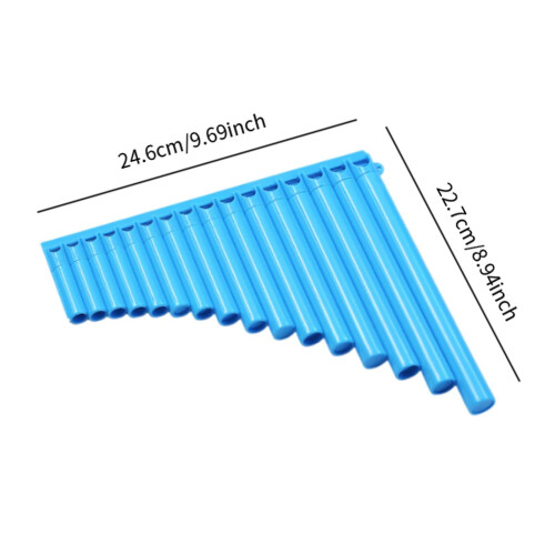 16 Pipe Pan Flute Educational C Key for Performance Musical Gift Music 1