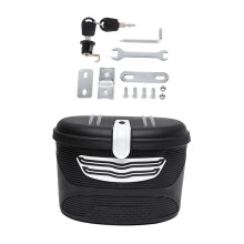 Electric Bike Basket with Lock with Liner Bag for Biking Street Bike C