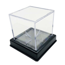 Baseball Holder Cube Memorabilia Display Case Transparent Clear Baseba