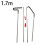 Car Access Long Reach Tool Set Interior Long Pins Puller Hook for Truc 2