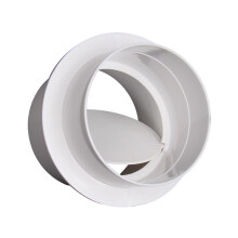 Pipe Draft Blocker Exhaust Fan Sealed Duct Adaptor for Kitchen Bathroo