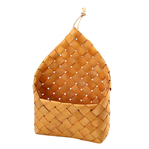 Kitchen Storage Basket Bin Hanging Woven Wall Basket for Vegetables Ba