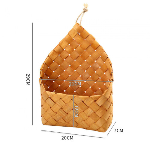 Kitchen Storage Basket Bin Hanging Woven Wall Basket for Vegetables Ba 1