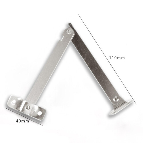 2 Pieces Lid Support Hinges Cabinet Cupboard Door Folding Hinge for Gi 1