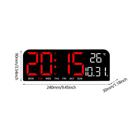 Big LED Large Digital Clock Large LED Display for Kitchen Living Room 1